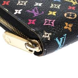 Louis Vuitton Black Multicolore Monogram Canvas Zippy Wallet