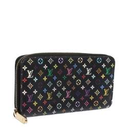 Louis Vuitton Black Multicolore Monogram Canvas Zippy Wallet