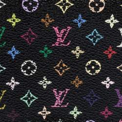 Louis Vuitton Black Multicolore Monogram Canvas Zippy Wallet