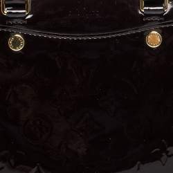 Pre Owned Louis Vuitton Amarante Monogram Vernis Brea PM NM Bag