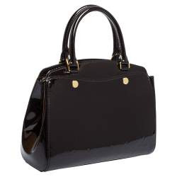 Pre Owned Louis Vuitton Amarante Monogram Vernis Brea PM NM Bag