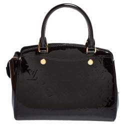 Pre Owned Louis Vuitton Amarante Monogram Vernis Brea PM NM Bag