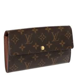 Louis Vuitton Monogram Canvas Flap Continental Wallet