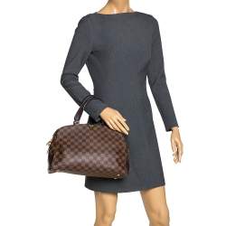 Pre Owned حقيبة لوي فيتون كينسينغتون بولينغ كانفاس دامييه أيبين