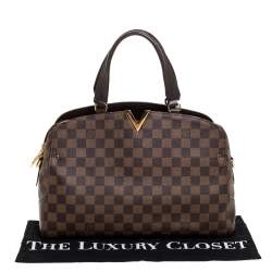 Pre Owned حقيبة لوي فيتون كينسينغتون بولينغ كانفاس دامييه أيبين