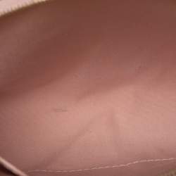 Pre Owned Louis Vuitton Rose Ballerine Monogram Vernis Santa Monica Clutch Bag