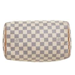 Pre Owned Louis Vuitton Damier Azur Speedy 25 Bag