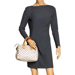 Louis Vuitton Speedy 25 Damier Azur Luxury Bags  Wallets on Carousell
