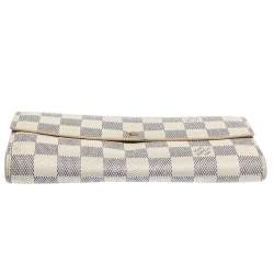 Pre Owned محفظة لوي فيتون سارا كانفاس آزور دامييه