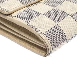 Pre Owned محفظة لوي فيتون سارا كانفاس آزور دامييه