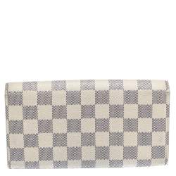 Pre Owned محفظة لوي فيتون سارا كانفاس آزور دامييه