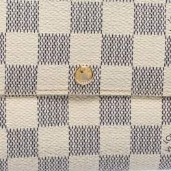 Pre Owned محفظة لوي فيتون سارا كانفاس آزور دامييه