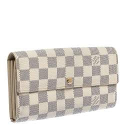 Pre Owned محفظة لوي فيتون سارا كانفاس آزور دامييه