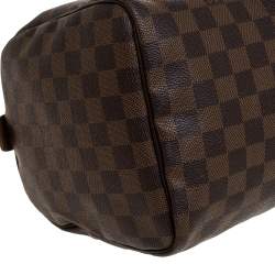 Pre Owned Louis Vuitton Damier Ebene Canvas Speedy 30 Bag