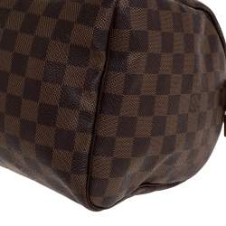 Pre Owned Louis Vuitton Damier Ebene Canvas Speedy 30 Bag