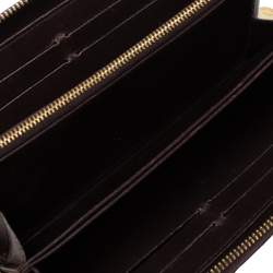 Pre Owned Louis Vuitton Amarante Monogram Vernis Leather Zippy Wallet