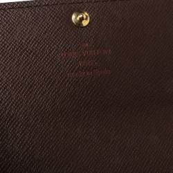 Louis Vuitton Damier Ebene Canvas Sarah Wallet