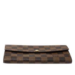 Louis Vuitton Damier Ebene Canvas Sarah Wallet
