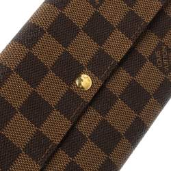 Louis Vuitton Damier Ebene Canvas Sarah Wallet