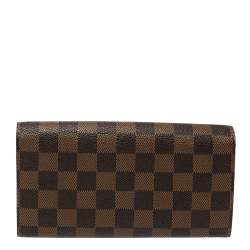 Louis Vuitton Damier Ebene Canvas Sarah Wallet