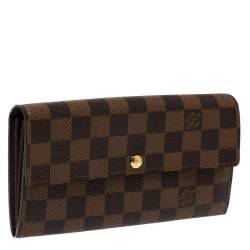 Louis Vuitton Damier Ebene Canvas Sarah Wallet