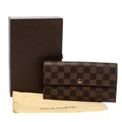Louis Vuitton Damier Ebene Canvas Sarah Wallet
