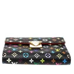Pre Owned Louis Vuitton Black Monogram Multicolore Koala Wallet