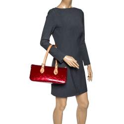 Pre Owned Louis Vuitton Pomme D’amour Monogram Vernis Rosewood Avenue Bag