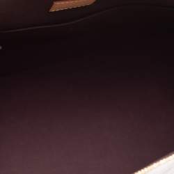 Pre Owned Louis Vuitton Amarante Monogram Vernis Alma Voyager Bag