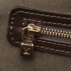 مملوكة مسبقًا Louis Vuitton Green/Dark Green Mini Lin Canvas Josephine GM Bag