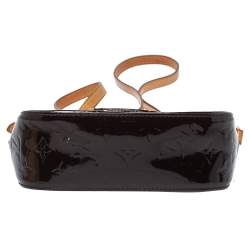 Pre Owned Louis Vuitton Rouge Fauviste Monogram Vernis Bellflower PM Bag