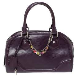 Pre Owned Louis Vuitton Cassis Epi Leather Montaigne PM Bag