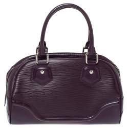 Pre Owned Louis Vuitton Cassis Epi Leather Montaigne PM Bag