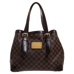 Louis Vuitton Hampstead MM Damier Ebene Tote Bag