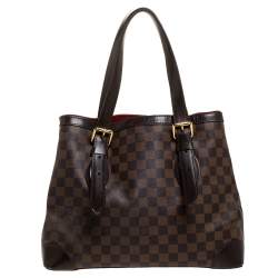 Pre Owned Louis Vuitton Damier Ebene Canvas Hampstead GM Bag