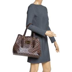 Pre Owned Louis Vuitton Damier Ebene Canvas Hampstead GM Bag