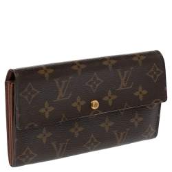 Pre Owned محفظة لوي فيتون كونتيننتال ساره كانفاس مونوغرامية