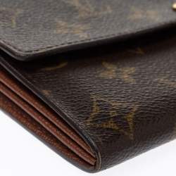 Pre Owned محفظة لوي فيتون كونتيننتال ساره كانفاس مونوغرامية