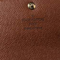 Pre Owned محفظة لوي فيتون كونتيننتال ساره كانفاس مونوغرامية