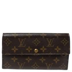 Pre Owned محفظة لوي فيتون كونتيننتال ساره كانفاس مونوغرامية
