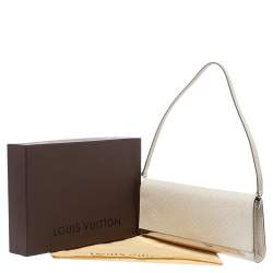 Pre Owned Louis Vuitton Ivorie Epi Leather Sevigne Clutch Bag