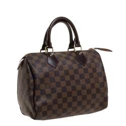 Louis Vuitton Damier Ebene Canvas Speedy 25 Bag Louis Vuitton | TLC