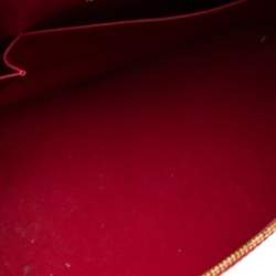 Pre Owned Louis Vuitton Pomme D’amour Monogram Vernis Alma GM Bag