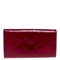 Louis Vuitton Indian Rose Monogram Vernis Leather Flap Continental Wallet
