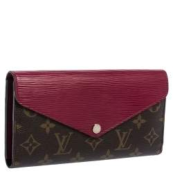 مملوكة مسبقًا Louis Vuitton Carmine Monogram Canvas and Epi Leather Marie-Lou Wallet