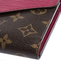 مملوكة مسبقًا Louis Vuitton Carmine Monogram Canvas and Epi Leather Marie-Lou Wallet
