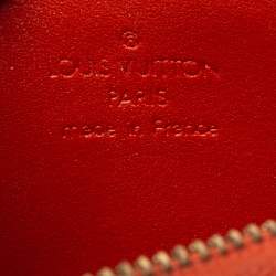 مملوكة مسبقًا Louis Vuitton Red Monogram Vernis Lexington Fleurs Pochette Bag