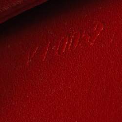 مملوكة مسبقًا Louis Vuitton Red Monogram Vernis Lexington Fleurs Pochette Bag