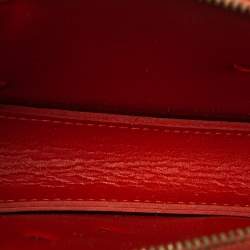 مملوكة مسبقًا Louis Vuitton Red Monogram Vernis Lexington Fleurs Pochette Bag