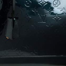 Pre Owned Louis Vuitton Blue Nuit Monogram Vernis Alma GM Bag